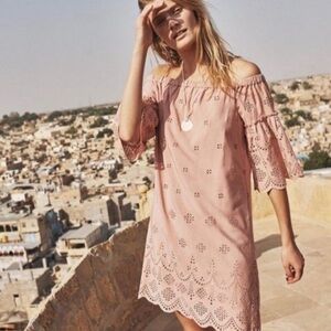 Madewell Off-Shoulder Eyelet Dress